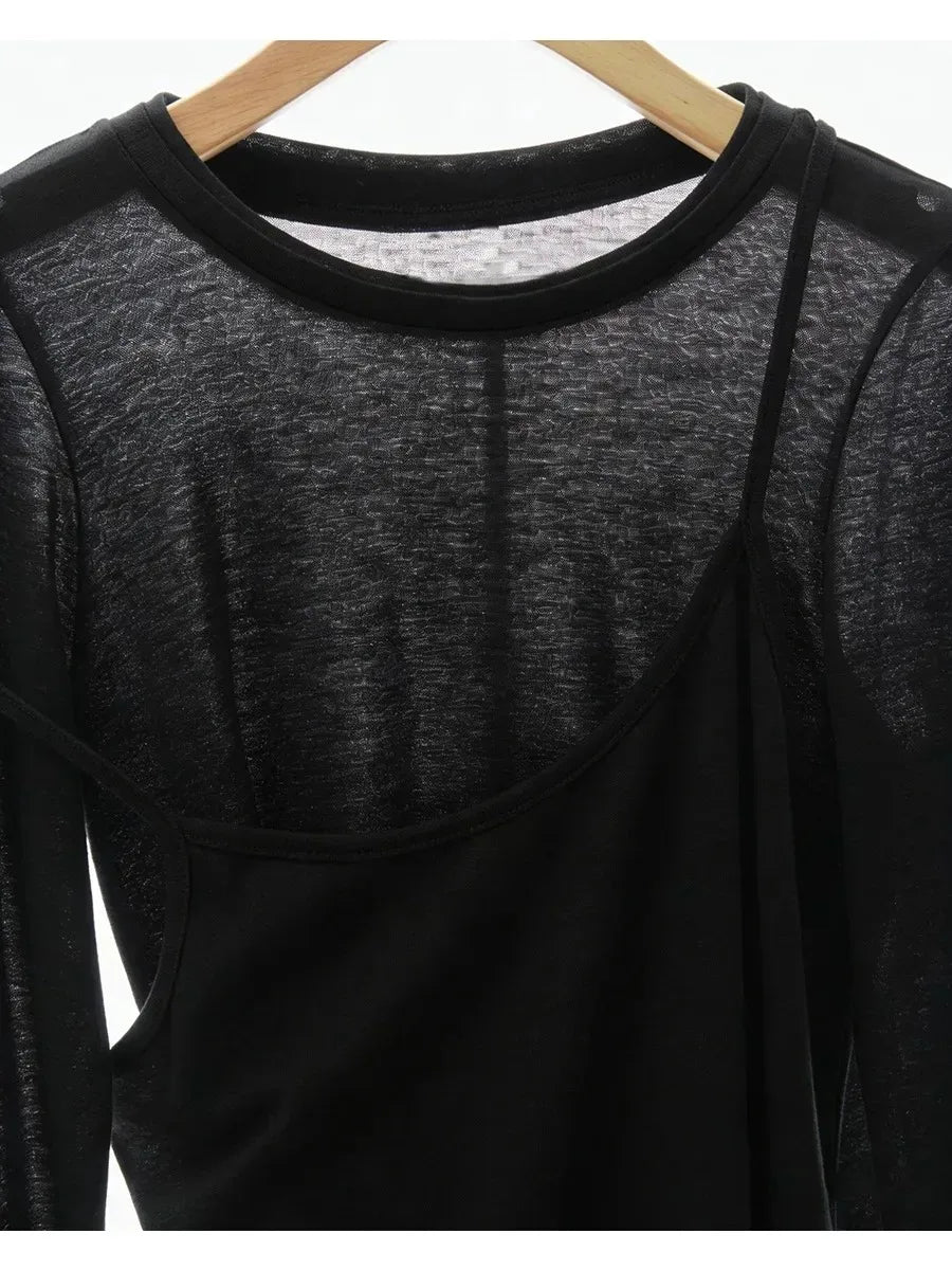 Hirsionsan 2026 New Basic Soft Elegant T Shirts Women Summer Autumn Loose Female Tees Ladies Chic Casual Knitted Soft Woman Tops