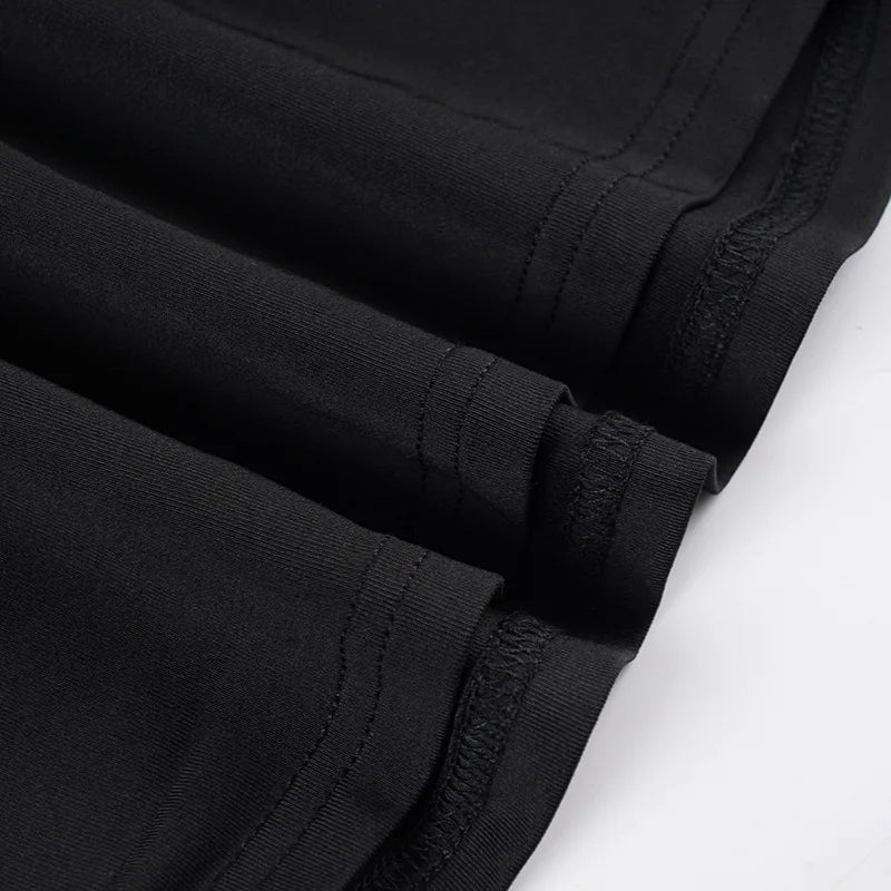 Solid Black T Shirts For Women Elegant Clothes Turtleneck Camisetas Lady Tops Long Sleeve Ropa De Mujer Shirring Feminist Shirt