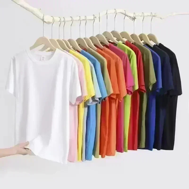 Men's/Women's T-shirts  ICharlie  Cotton T-shirts  Short-sleeved T-shirts  Front-necked Tops  Patterned Printed