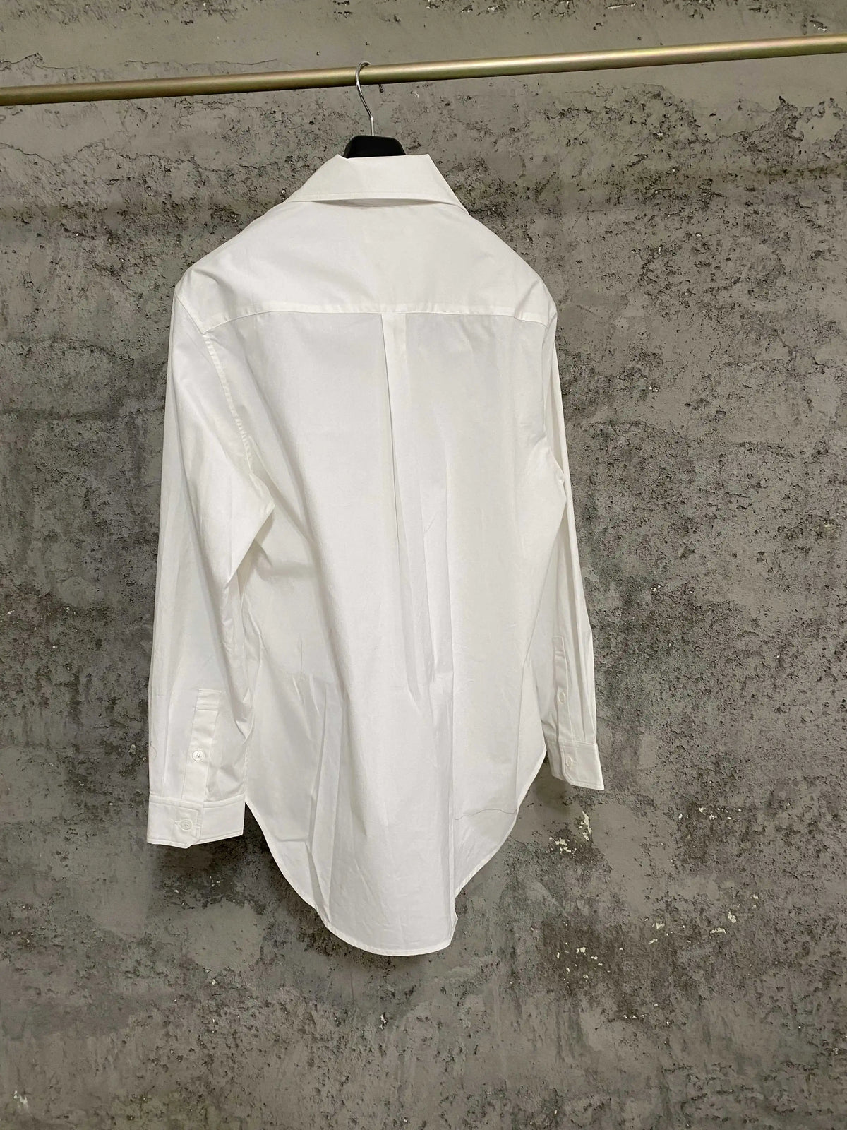 Design the collar, irregular shirt, cellulose, asymmetrical hem, coat shirt