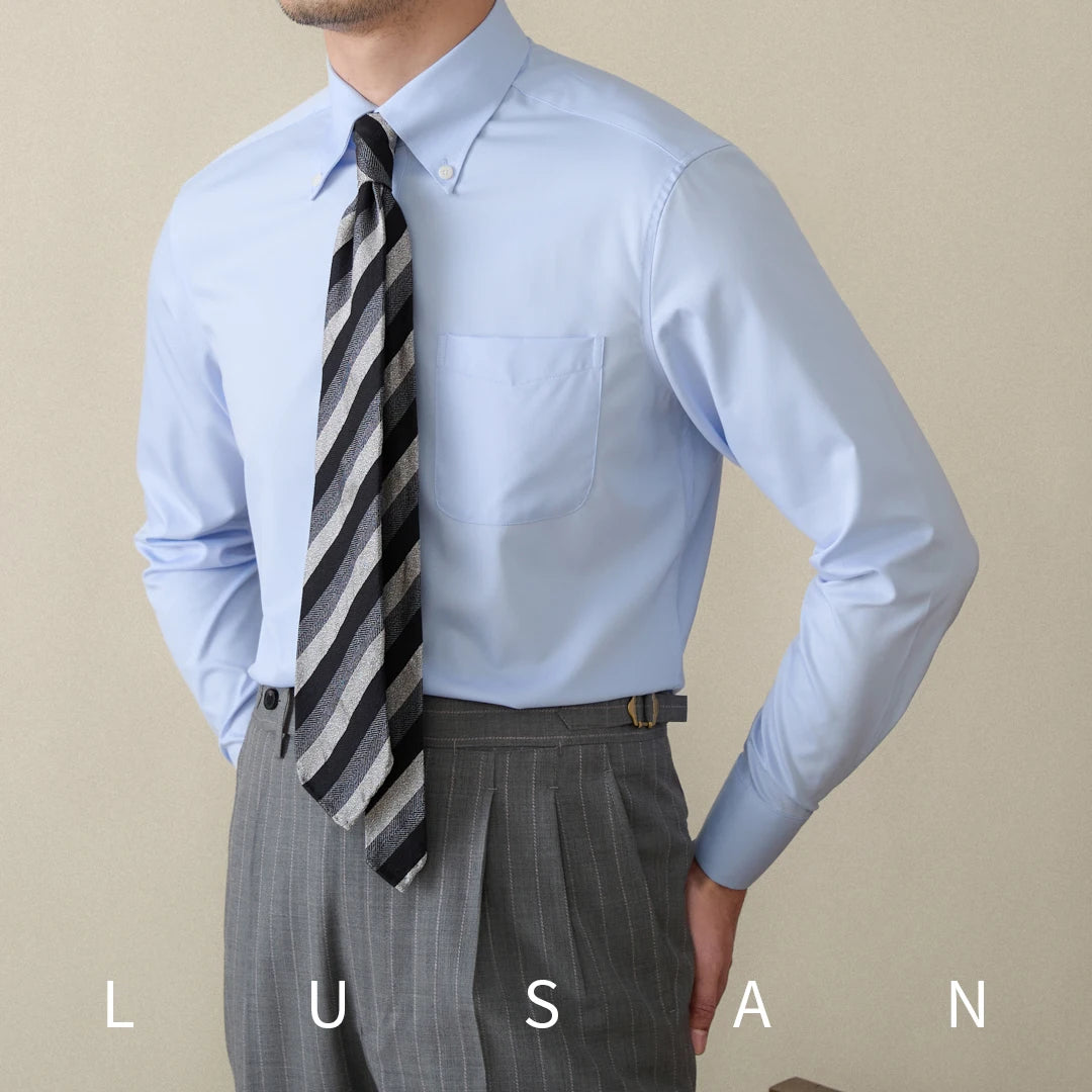 Business Non-ironing Long-sleeved Shirt British All-match Slim-fit Workplace Three-proof Skin-friendly Breathable Shirt Trendy